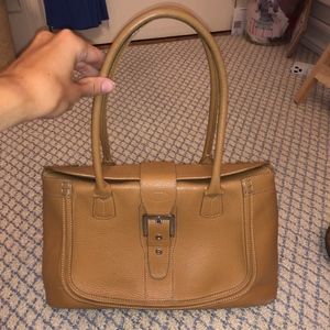 TOD's Tan Leather Small Tote Bag